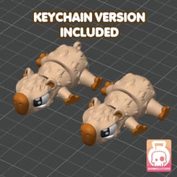 FREE Articulated Mini Capybara 3d model