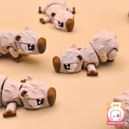 FREE Articulated Mini Capybara 3d model