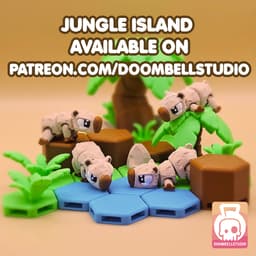 FREE Articulated Mini Capybara 3d model