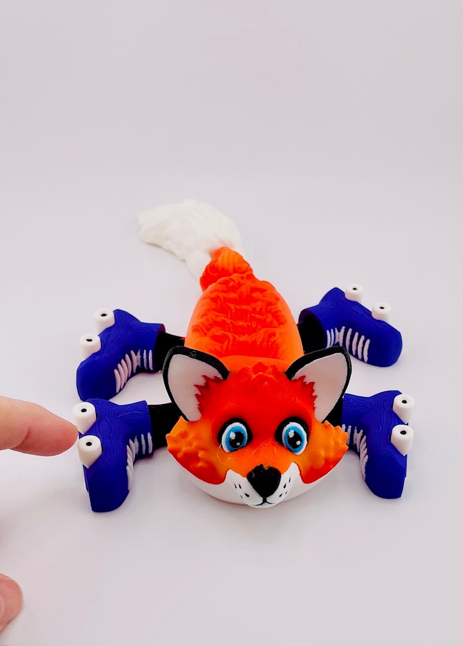 Fox Roller Skate Flexi 3d model