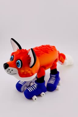 Fox Roller Skate Flexi 3d model