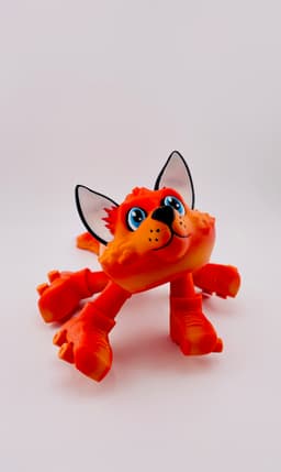 Fox Roller Skate Flexi 3d model