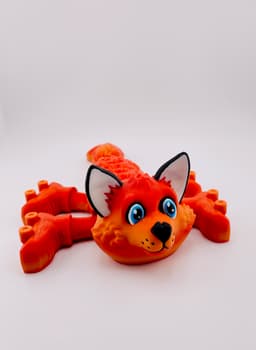 Fox Roller Skate Flexi 3d model