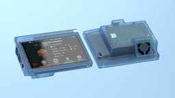 Raspberry Pi 4 5inch TFT Display Case with Fan 3d model