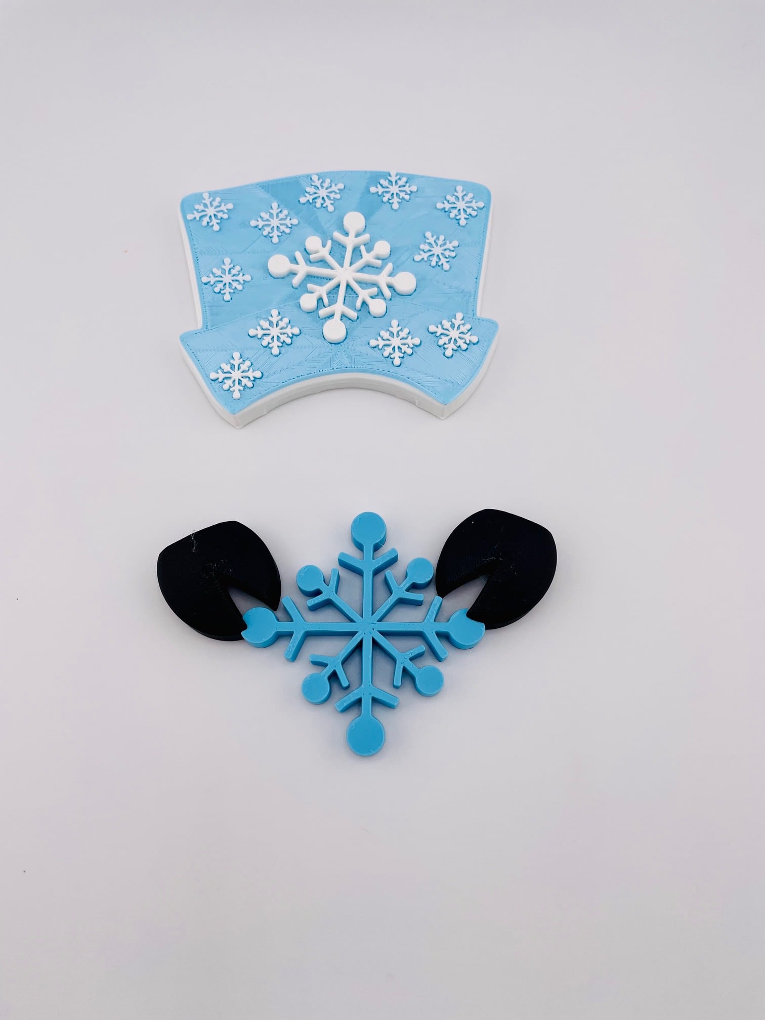Magnetic Snowflake Hat For Modular Cow Sign 3d model