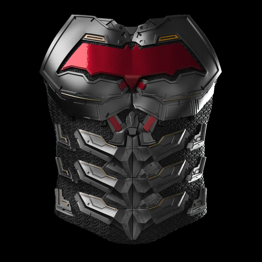 Samurai Red Hood Armor 3D Printer File STL 3d model