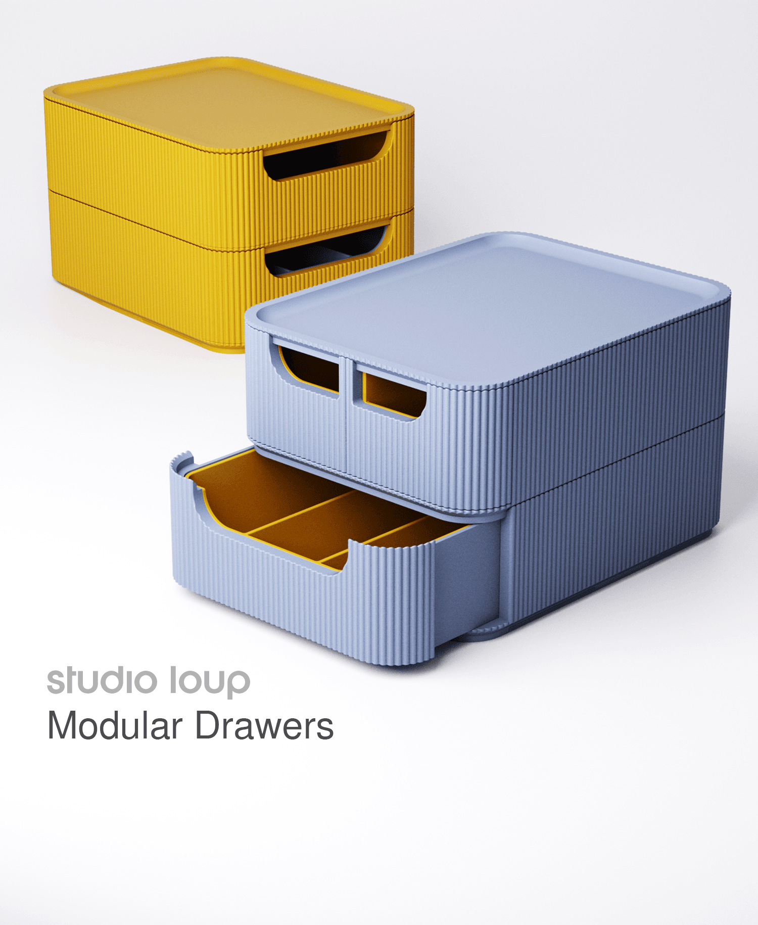 Modular Drawers 3d model