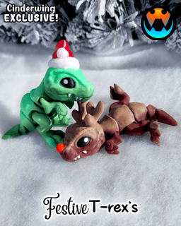 Festive T-Rex 3d model