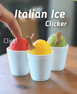 Italian Ice Clicker - Water Ice Fidget - Ludo Food 3d model
