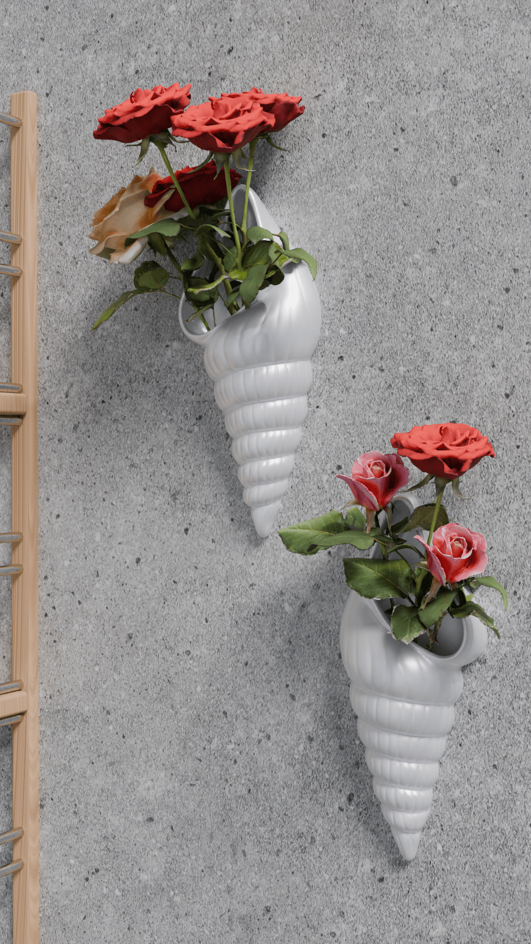 Seashell Wall Pot 3d model