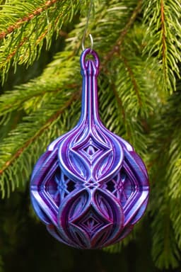 Christmas Ball - Alternating Diamonds 3d model
