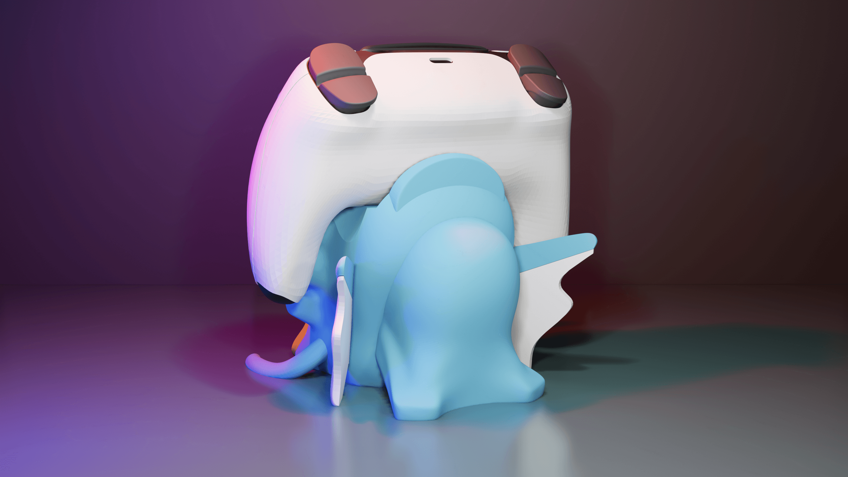 Gyarados Controller Holder Multiparts 3d model