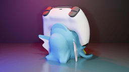 Gyarados Controller Holder Multiparts 3d model