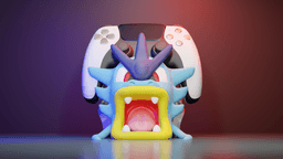 Gyarados Controller Holder Multiparts 3d model
