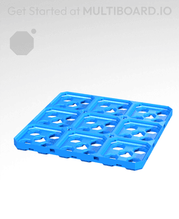 3x3 CU - Multibin Base Plate 3d model