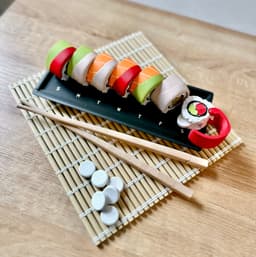 Printed on my Bambu labs A1 with an AMS. This is still one of my favorite prints and the sushi chess board made for a great addition for pictures 🥰 3d model