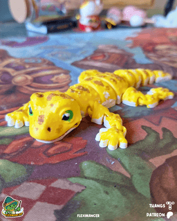 Gecko | Flexi Magnet | Multicolor 3d model