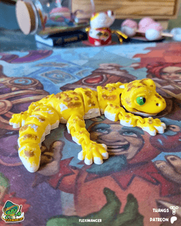 Gecko | Flexi Magnet | Multicolor 3d model