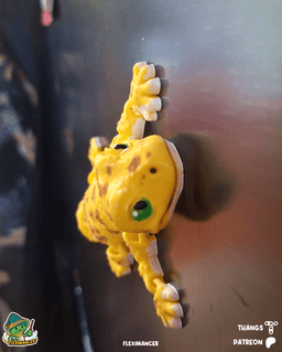 Gecko | Flexi Magnet | Multicolor 3d model