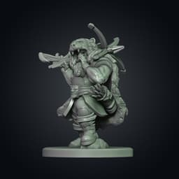 Dwarf Range - Thodrin Stonehearth - D&D Mini 3d model