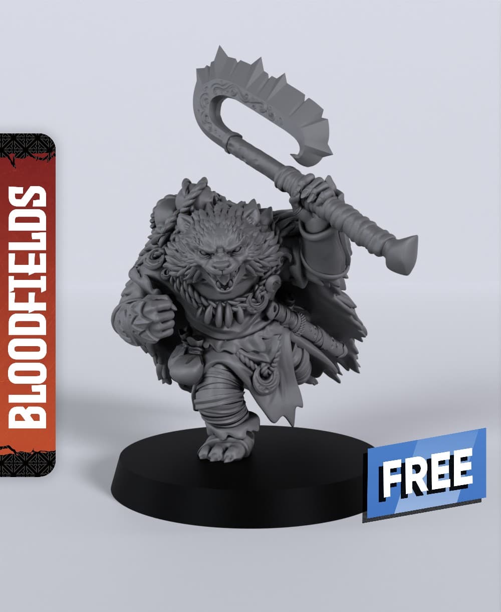 Volver - With Free Dragon - 5e DnD Inspired for RPG and Wargamers 3d model