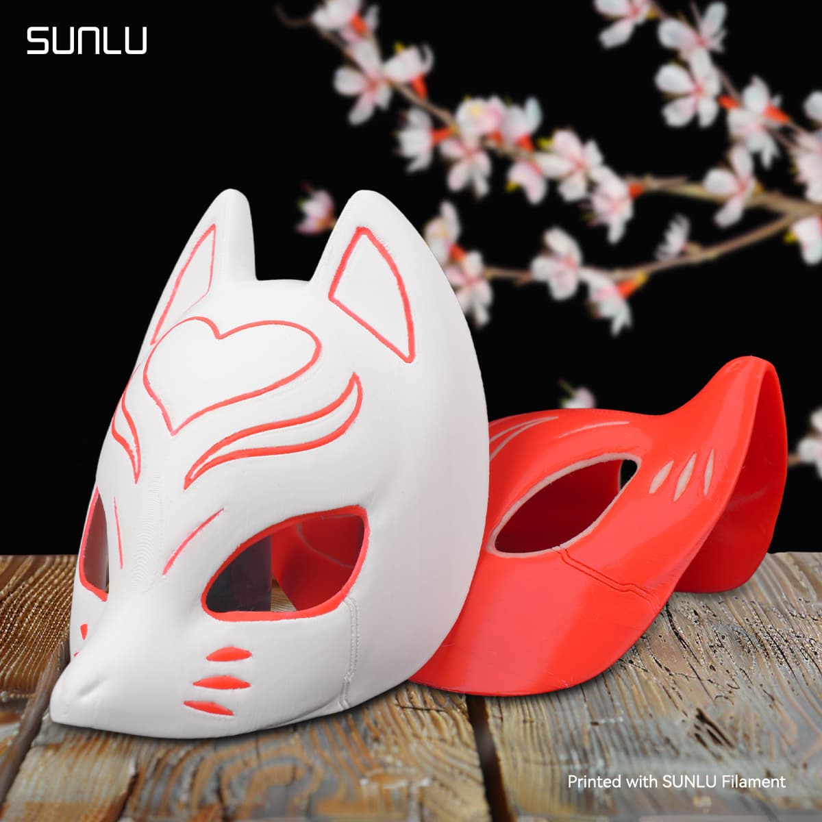 Luminous Fox Mask_SUNLU.stl 3d model