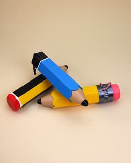 Pencil Fidget Clicker Keychain 3d model