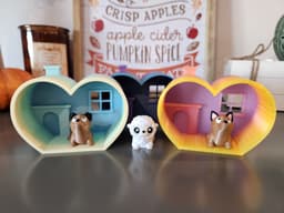 Heart-Shaped Pet House 3d model