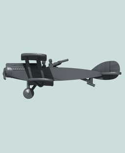 1:144 Bristol F.2b 3d model