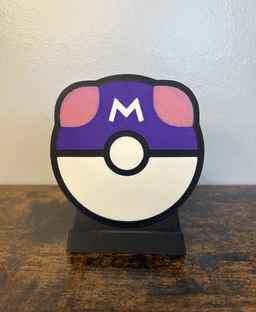 Master Ball Display Stand for PSA/CGC Graded Cards 3d model