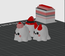 Little Ghost Keychain Collection 1 3d model