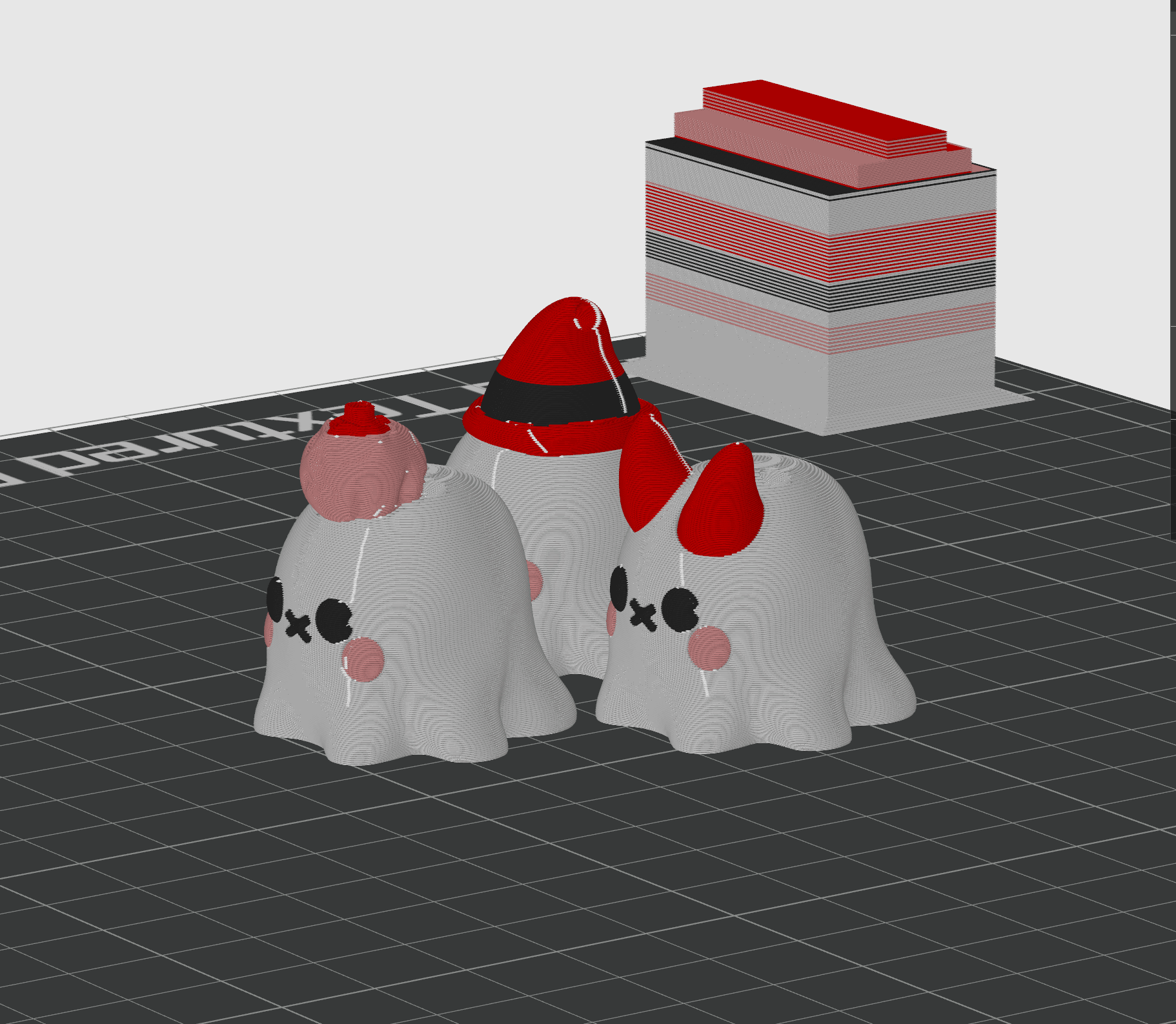 Little Ghost Keychain Collection 1 3d model