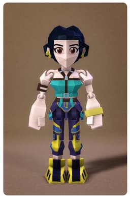 Low Poly KPop Demon Hunters Zoey 3d model
