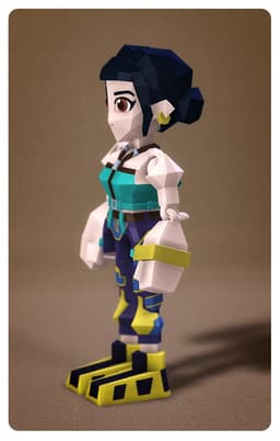 Low Poly KPop Demon Hunters Zoey 3d model
