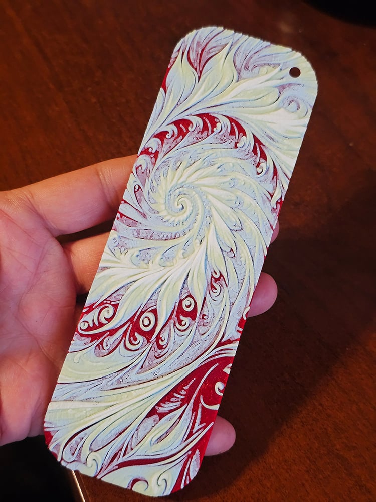 Fractal Bookmark - Hueforge - 4 Colors 3d model