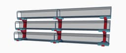 Display stand for 9mm scale N track model trains 3d model