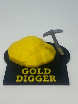 Gold Digger Pickaxe Fidget Toy 3d model