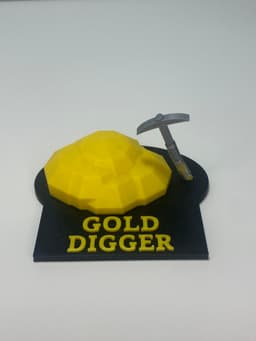 Gold Digger Pickaxe Fidget Toy 3d model