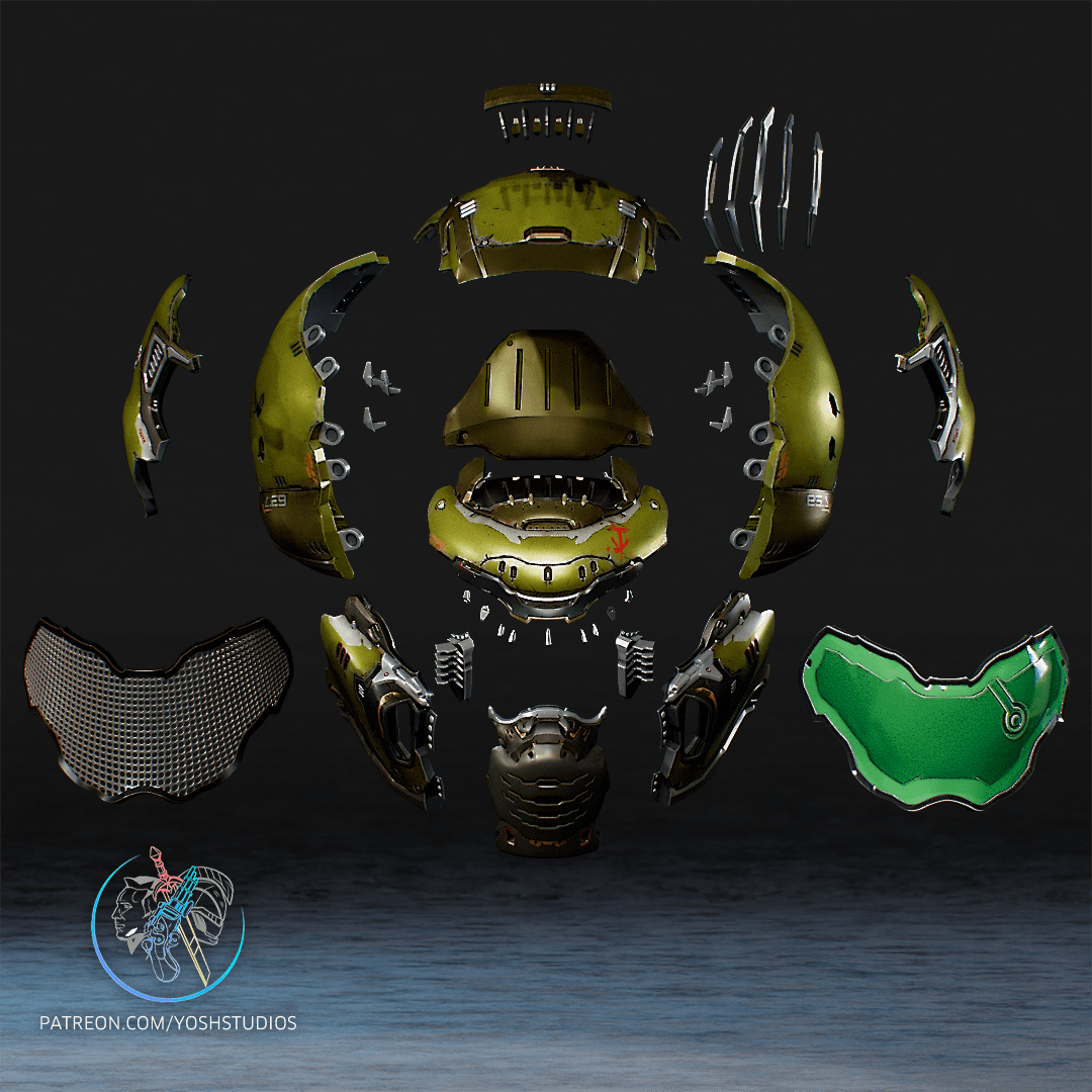 Eternal Helmet 3D Printer File STL 3d model