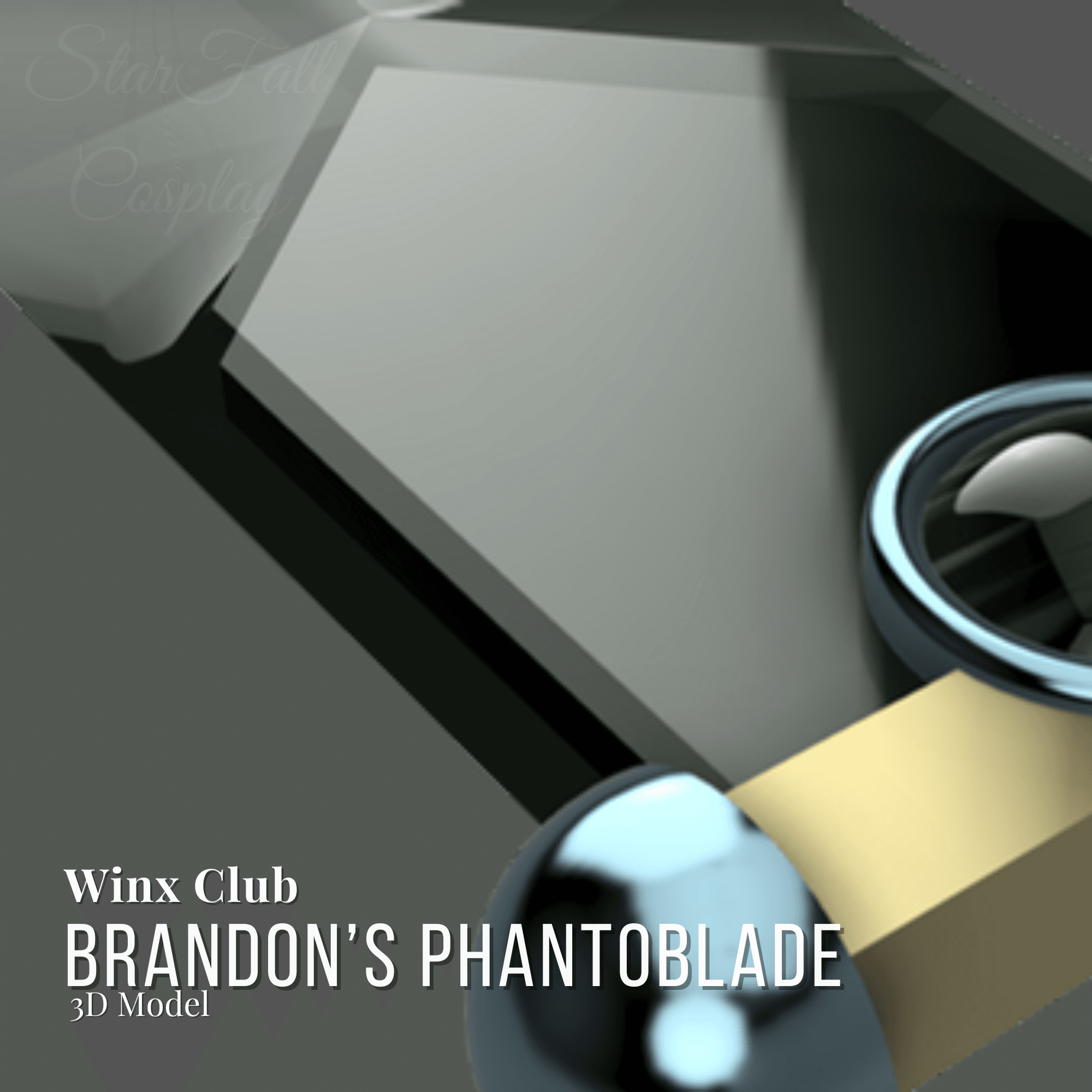 Brandon's Phantoblade Winx Club 3d model