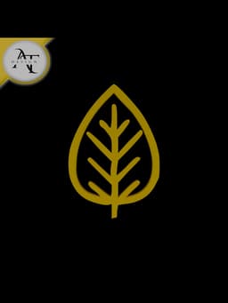 Simple Leaf Symbol - 2D Art 3d model