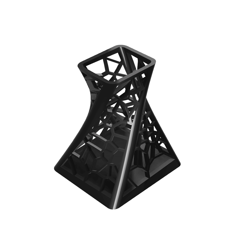 Rectangle top Vase 3d model