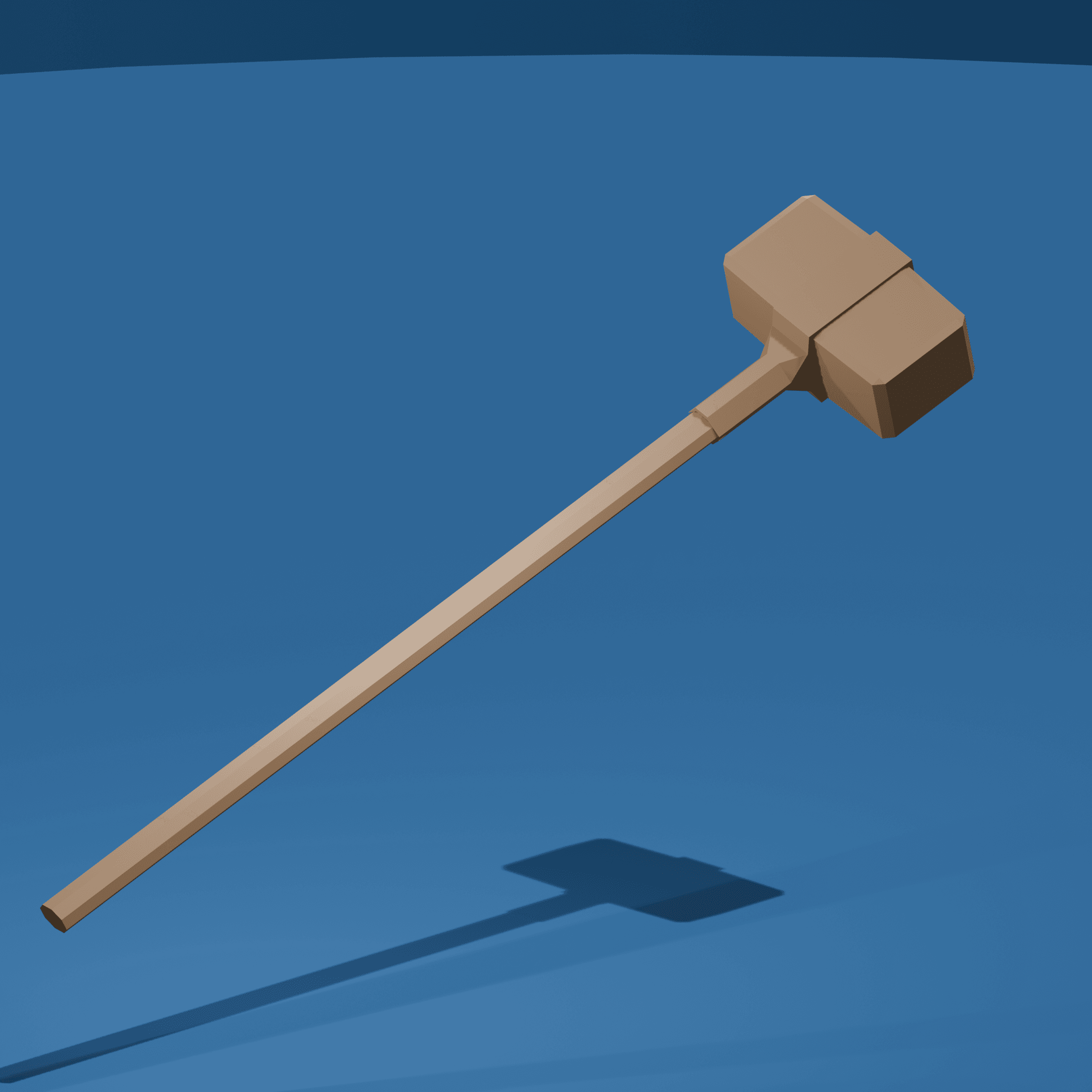 Bronze War Hammer v2 3d model