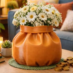 CLOTH POUCH PLANTER 3d model