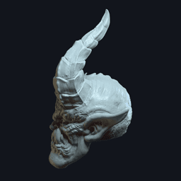 Demonv5 - Custom Action Figure Head 3d model