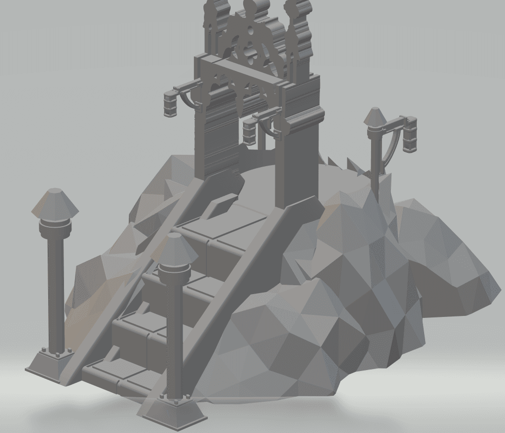 FHW: Model stand hilltop Imperial 1 3d model