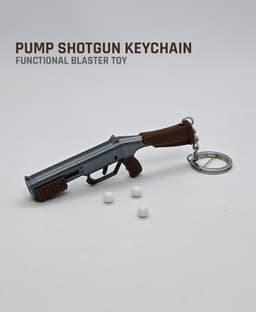 Pump Shotgun Keychain — Functional Blaster Toy 3d model