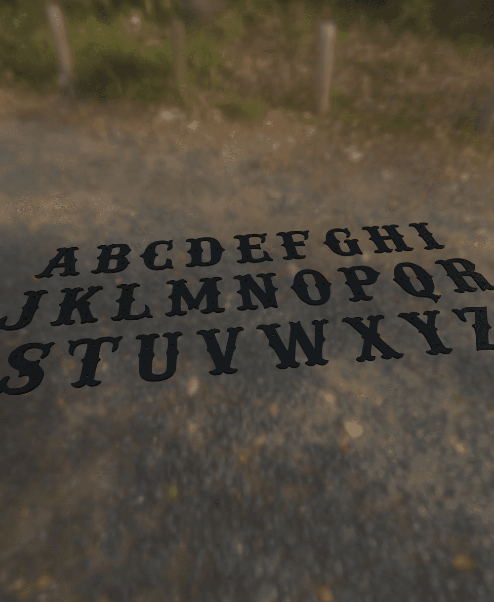 Western Style Letters 3d model