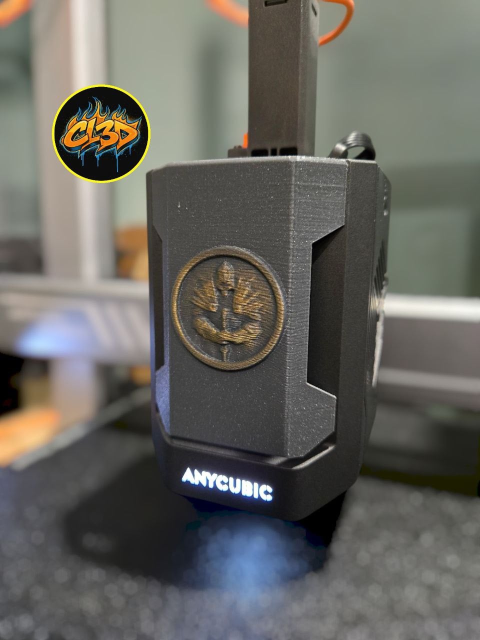 Anycubic Kobra 3 Extruder Cover - Necromancer 3d model