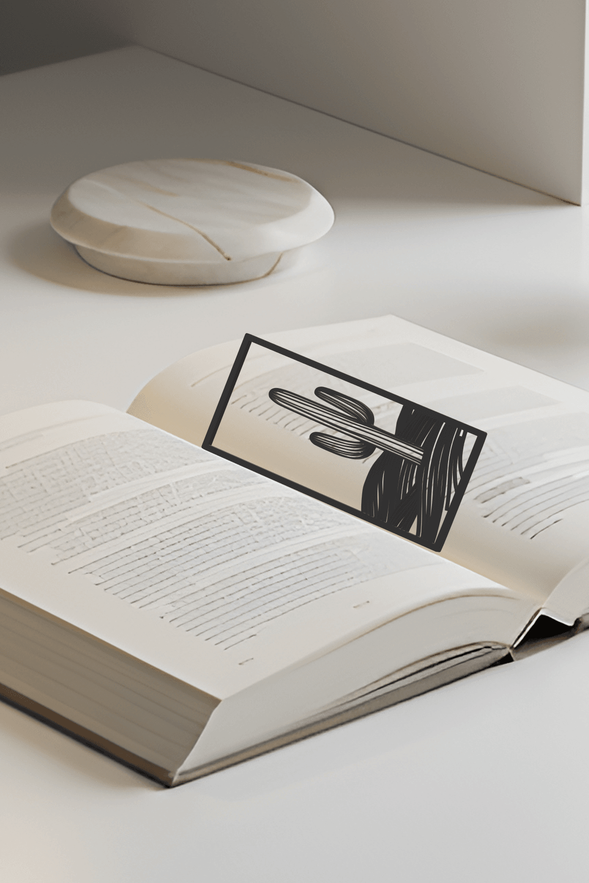 Cactus Bookmark, Creativity Bookmark, Gift Idea 3d model